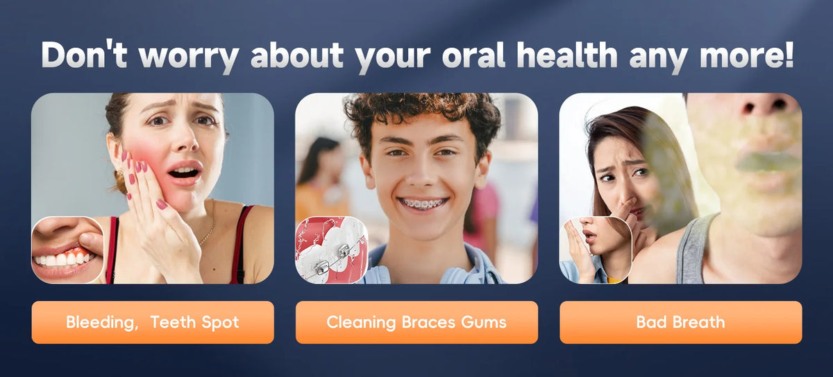 Electric Toothbrush and Water Flosser Combo for Oral Hygiene