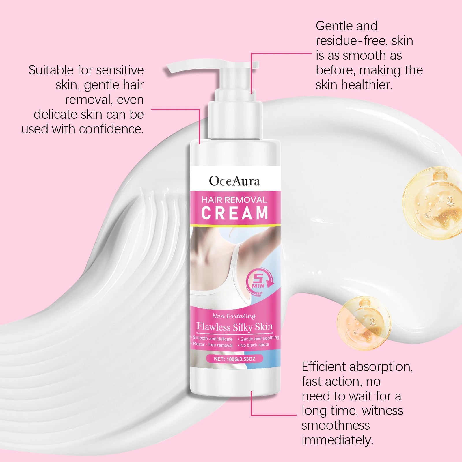 Gentle Hair Removal Cream for Full Body - 9
