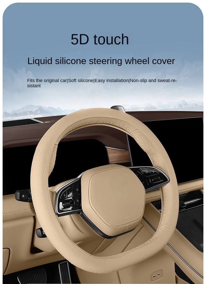 Non-Slip Breathable Silicone Car Steering Wheel Cover