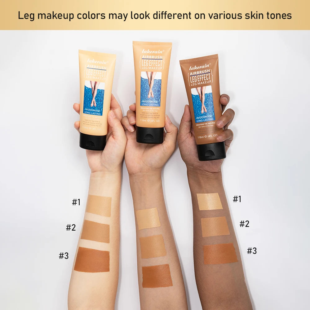 Waterproof Airbrush Leg Foundation and Body Concealer with Applicator