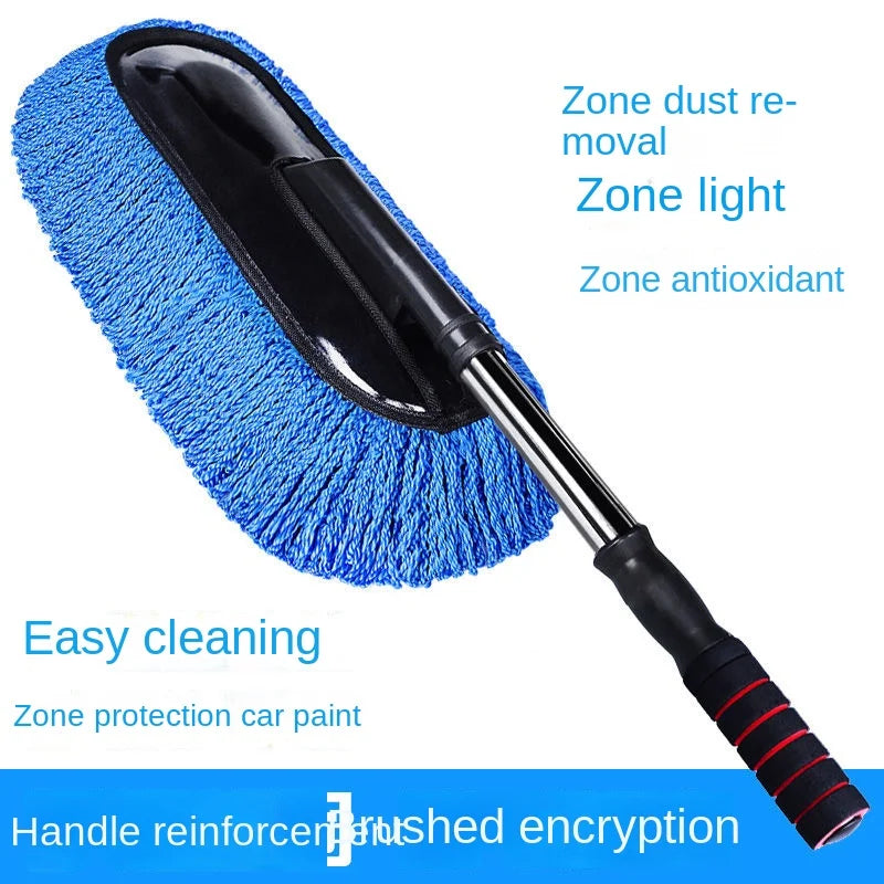 Adjustable Microfiber Car Wash Mop and Cleaning Duster Kit