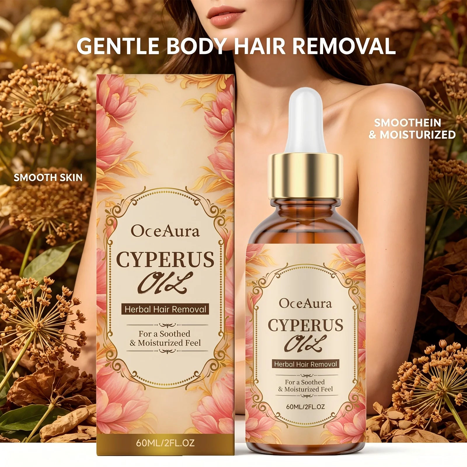 Herbal Cyperus Oil Hair Growth Inhibitor and Soothing Serum - 10