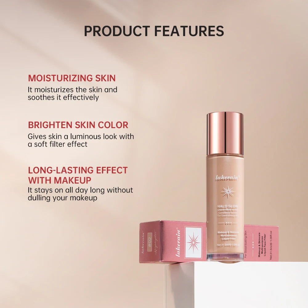 Halo Glow Liquid Face Filter Highlighter - 2
