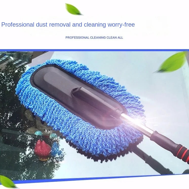 Adjustable Microfiber Car Wash Mop and Cleaning Duster Kit