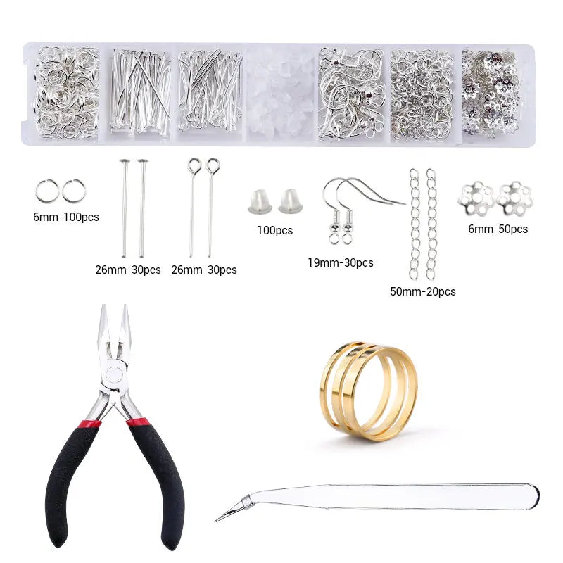 Jewelry Making and Repair Tool Kit with Findings - 11