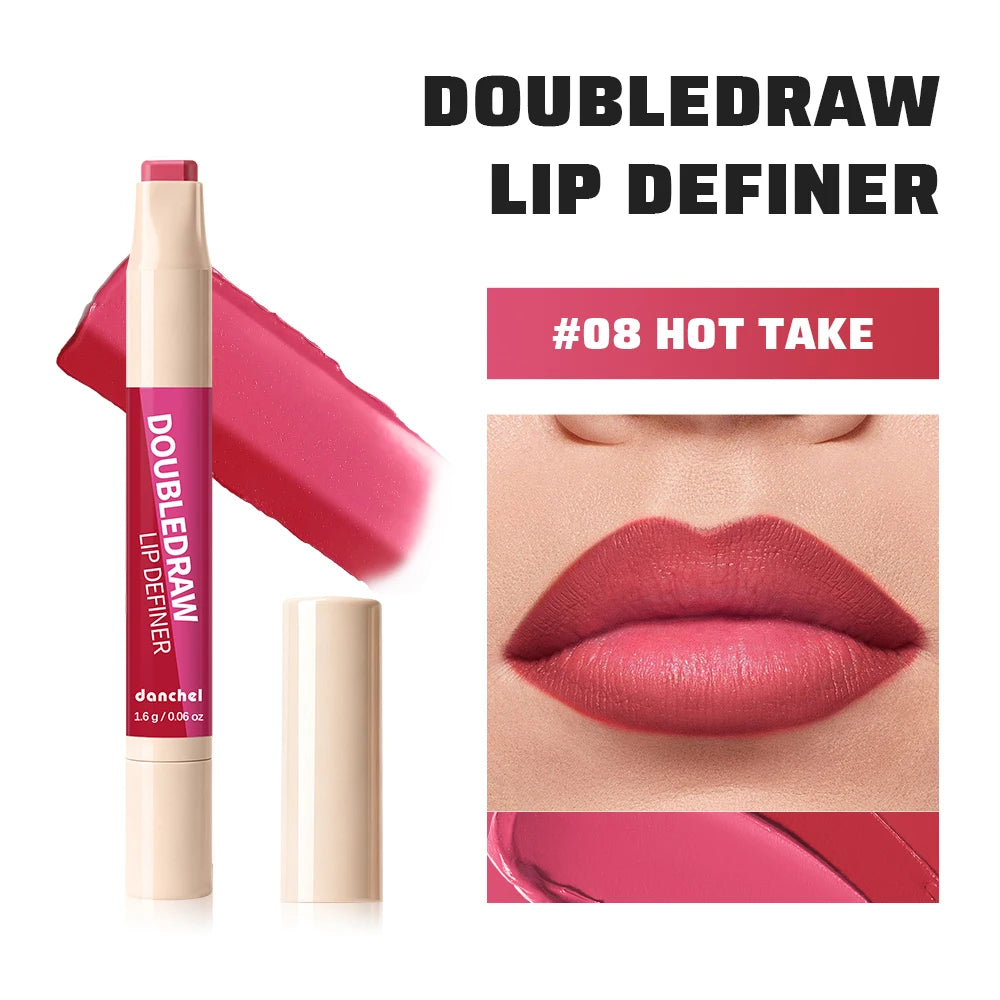 2-in-1 Matte Velvet Lip Liner and Hydrating Lip Gloss - 28