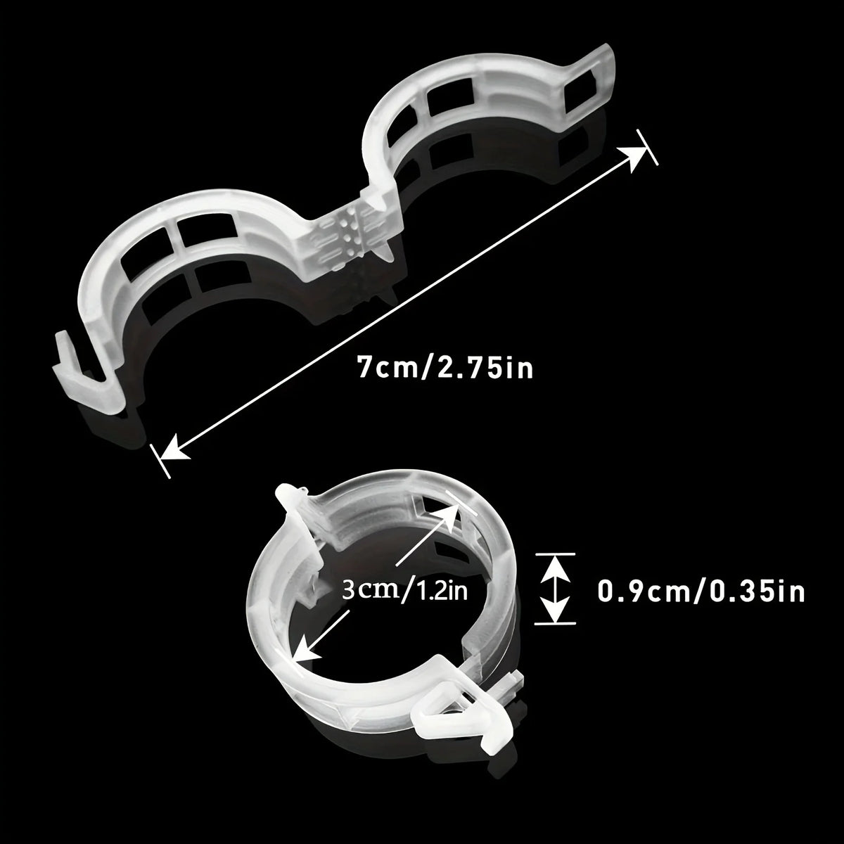 100pcs Plant Support Clips Reusable Garden Vine Trellis Brackets