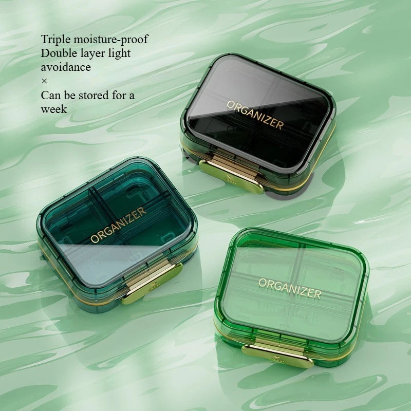 Moisture-Proof 7-Day Portable Travel Pill Organizer - 1