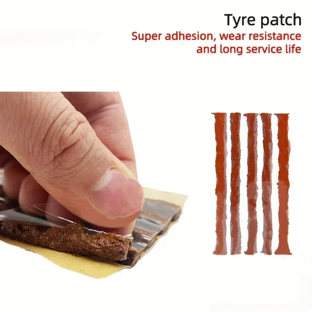 Emergency Tire Puncture Repair Kit for Motorcycles and Cars - 4