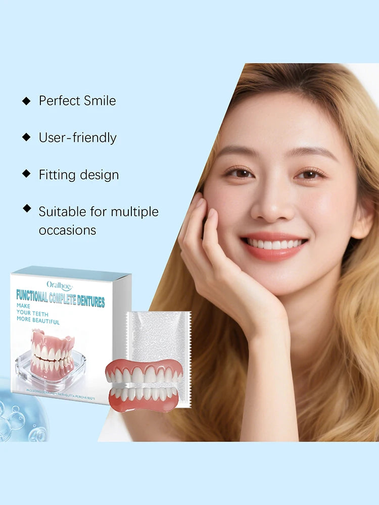 Instant Smile Temporary Dentures for Natural Teeth Alignment