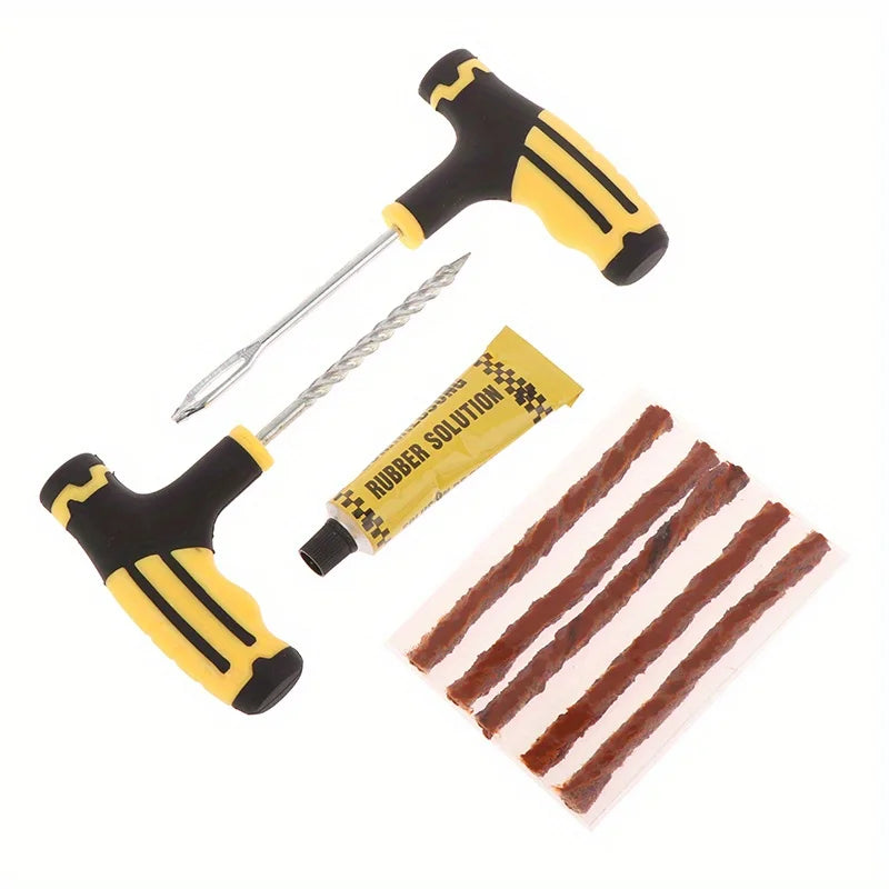 Emergency Tire Puncture Repair Tool Kit for Vehicles