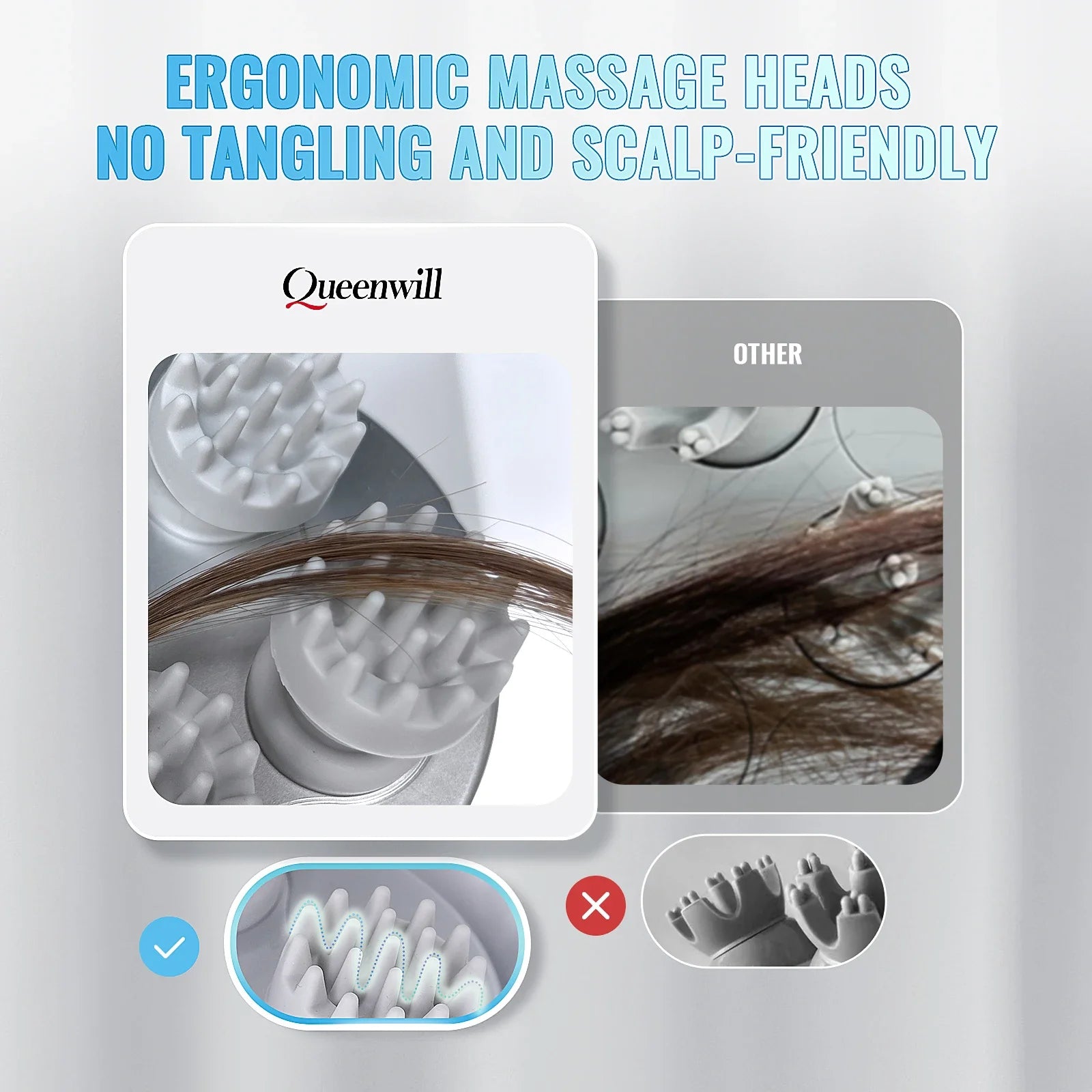 Waterproof Electric Scalp and Body Massage Tool - 5