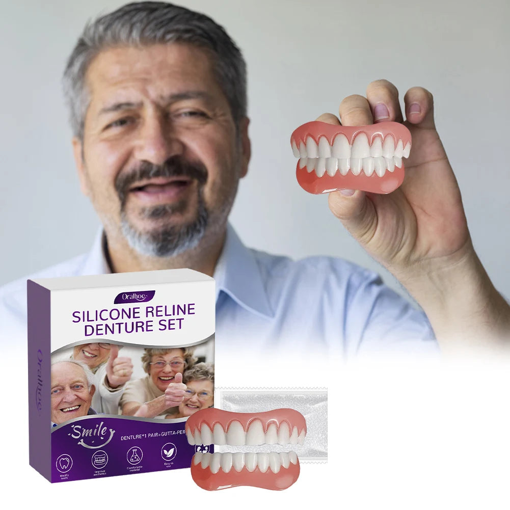 Comfort Fit Silicone Denture Reline and Care Kit - 1