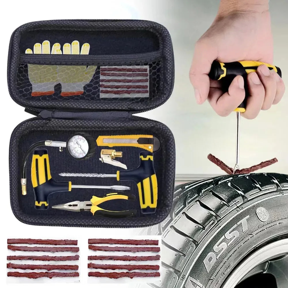 Emergency Car Tire Puncture Repair Kit