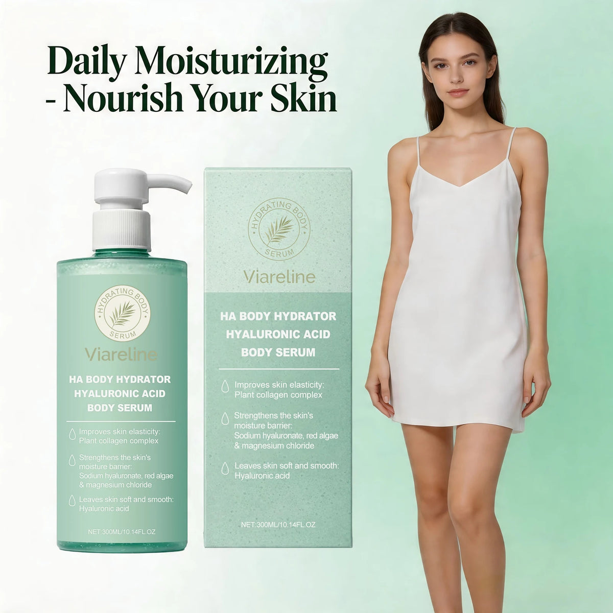 Hyaluronic Acid Hydrating Body Serum for Dry Skin