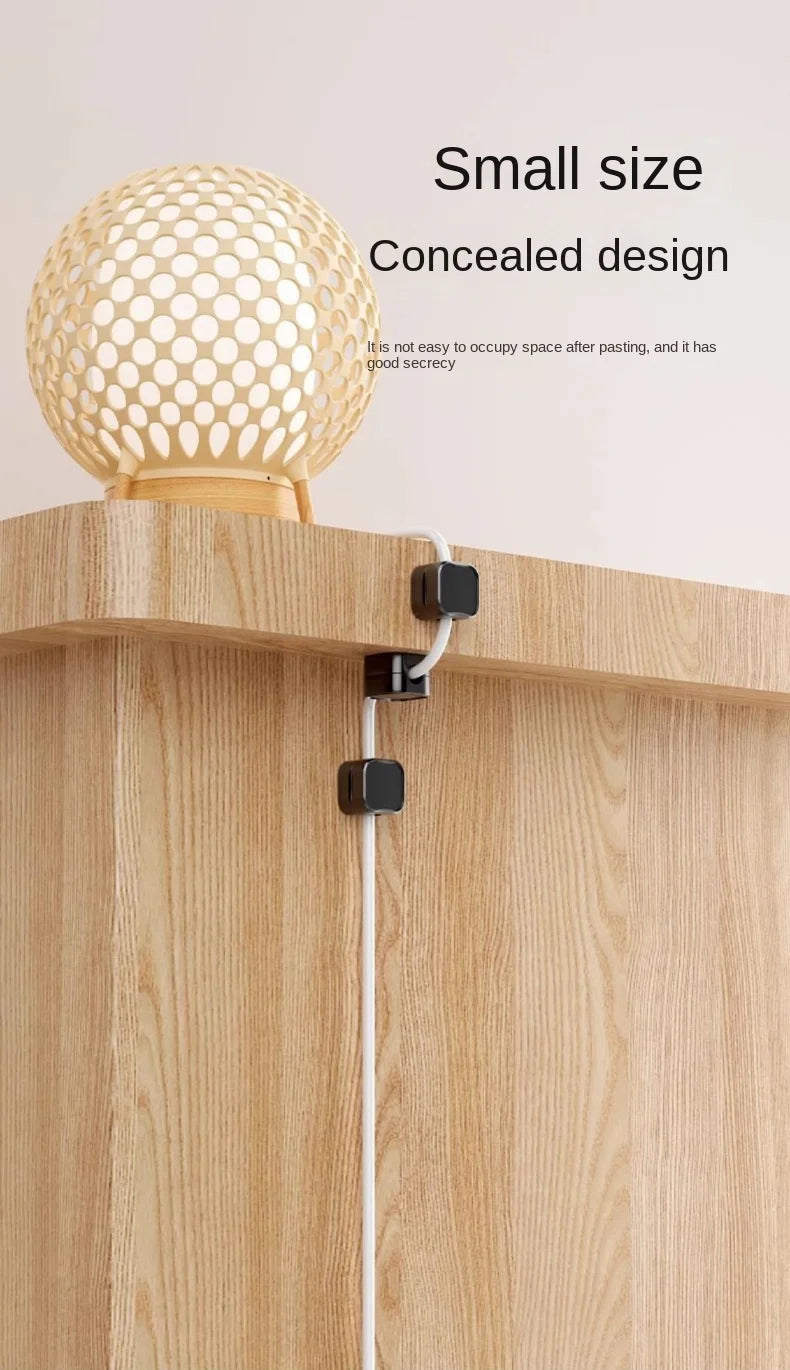 Adjustable Adhesive Cable Organizer Clips for Desk and Home