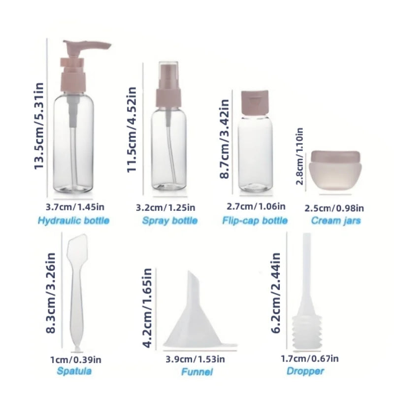 8-Piece Portable Travel Refillable Bottle Set - 5