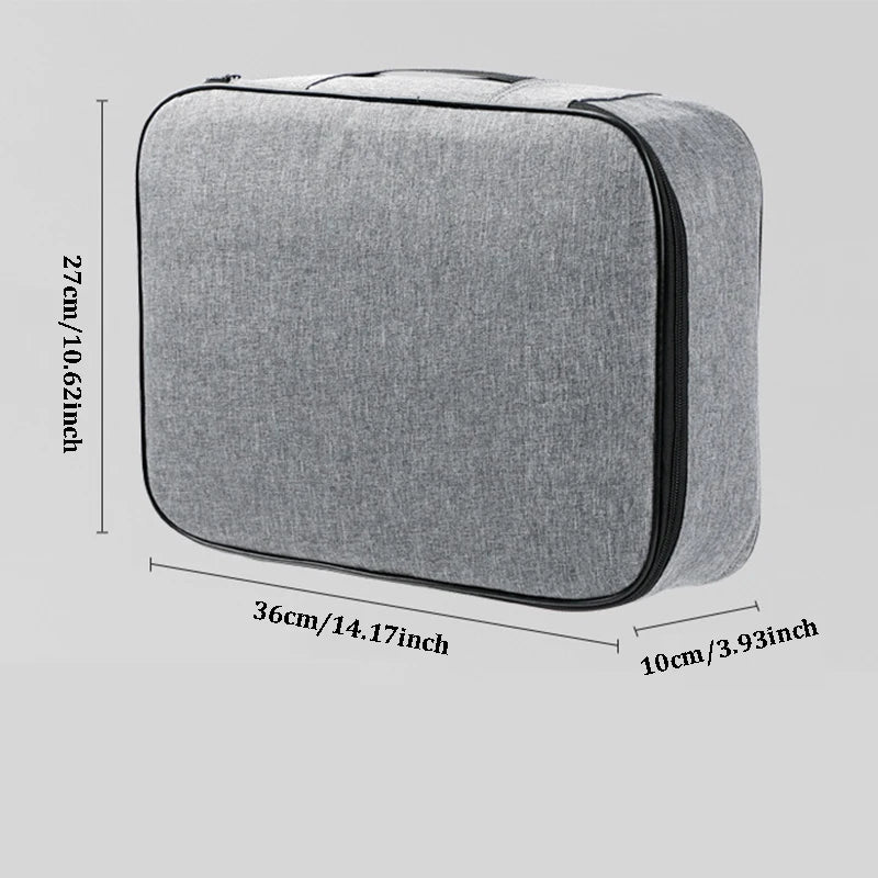 Lockable Document Organizer Bag for Travel and Office