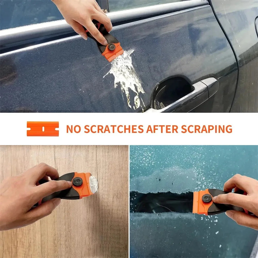 Multifunctional Razor Blade Scraper for Glue and Decal Removal
