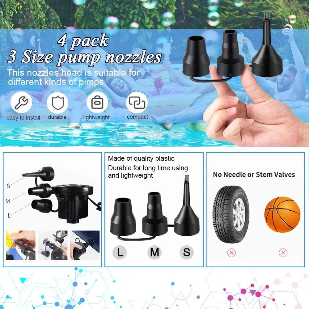 Universal Air Pump Nozzle Replacement Set