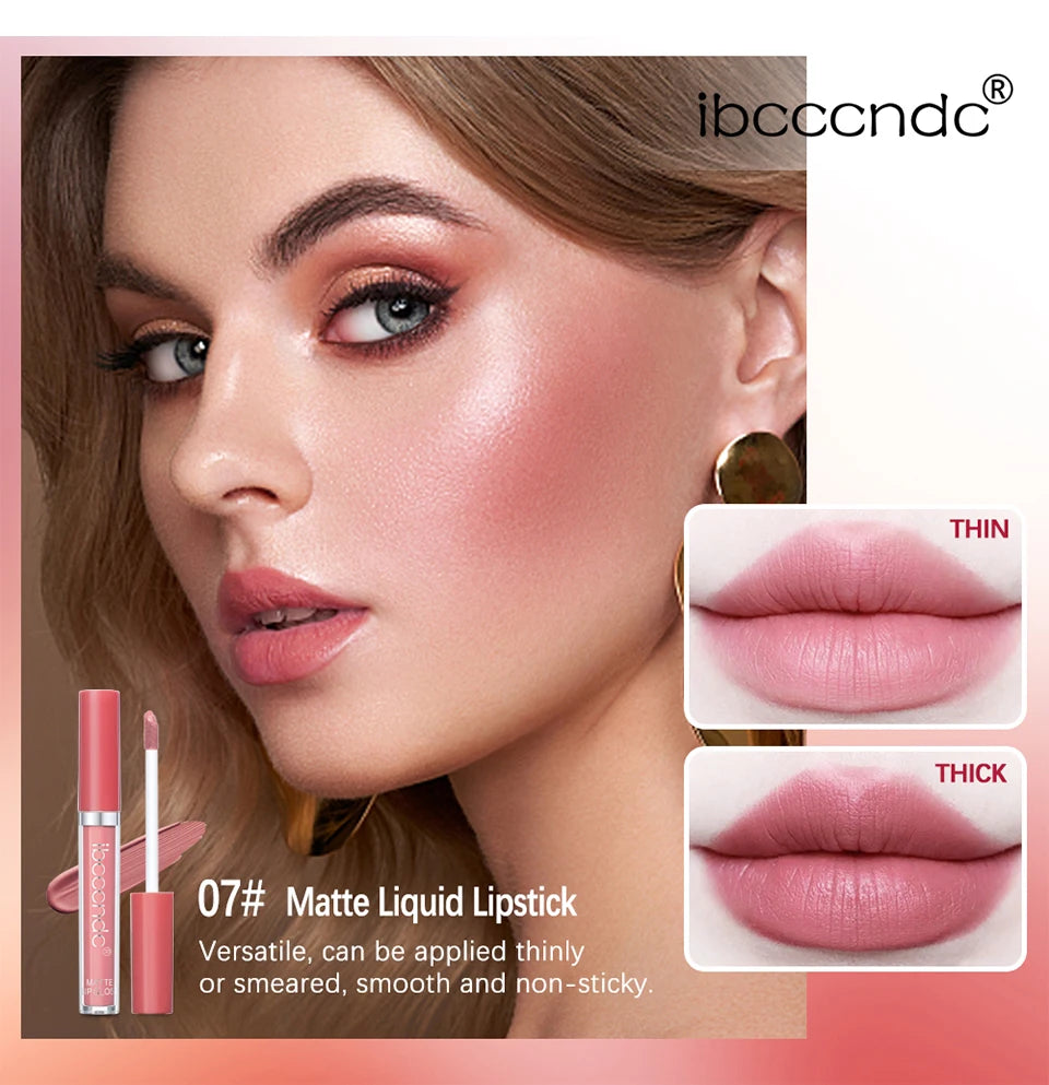 Waterproof Matte Liquid Lipstick Long-Lasting Lip Gloss - 13