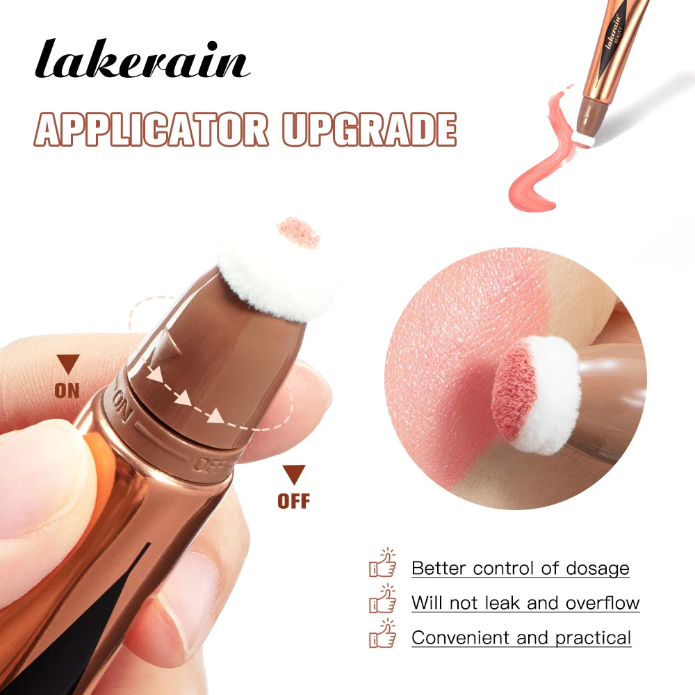 Liquid Face Contouring, Blush, and Highlighter Wand with Cushion Tip - 6