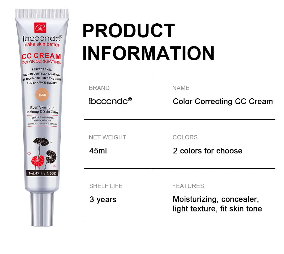 Color Correcting CC Cream Foundation with SPF 25