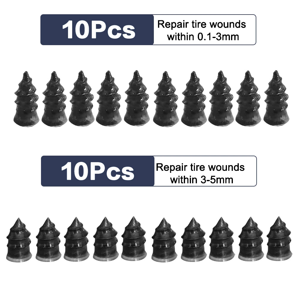 Instant Tire Puncture Repair Rubber Nails - 19