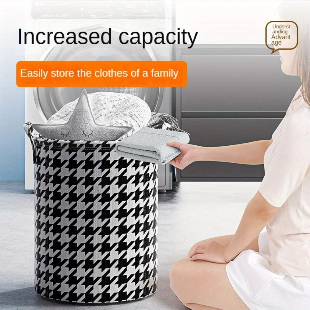 Collapsible Fabric Laundry and Storage Basket - 4