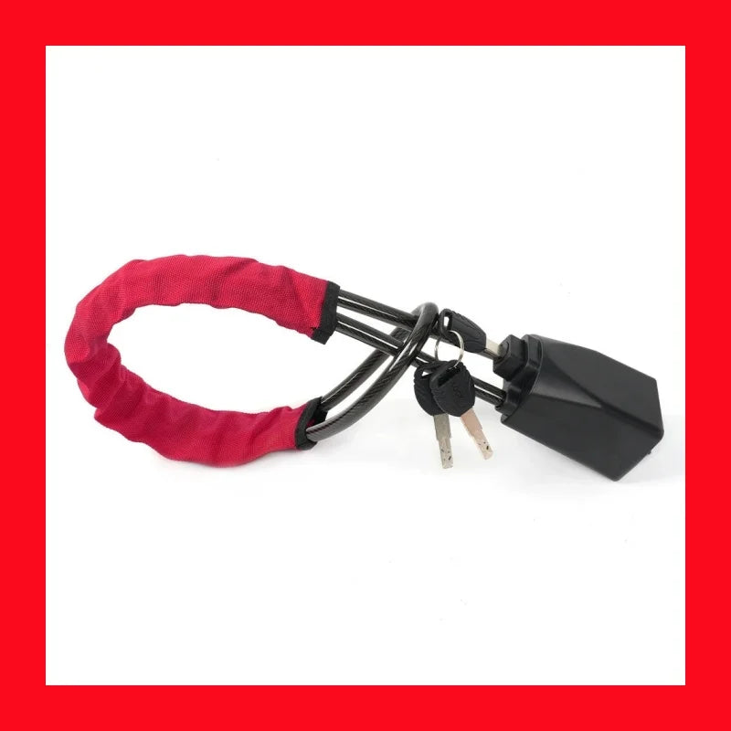 Heavy-Duty Steel Cable Steering Wheel Anti-Theft Security Lock