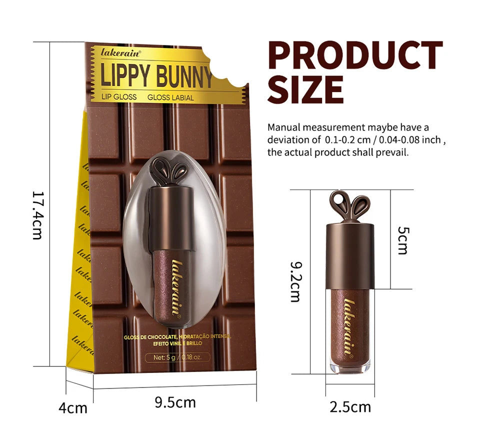 Honey and Chocolate Moisturizing Lip Gloss Set