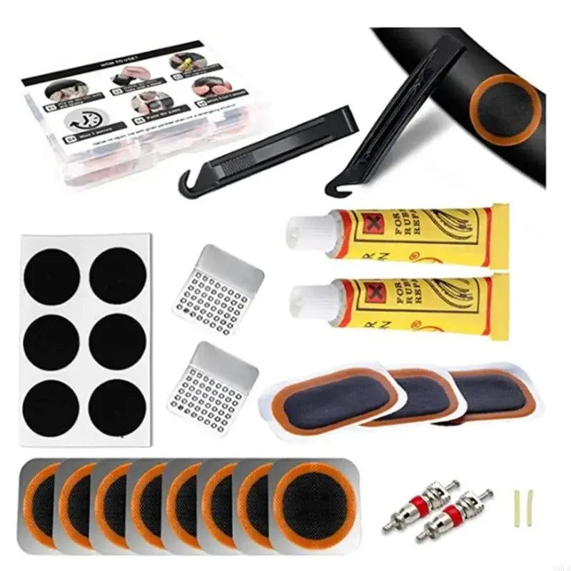 Portable Bicycle Tire Repair Kit for Quick Puncture Fixes - 16