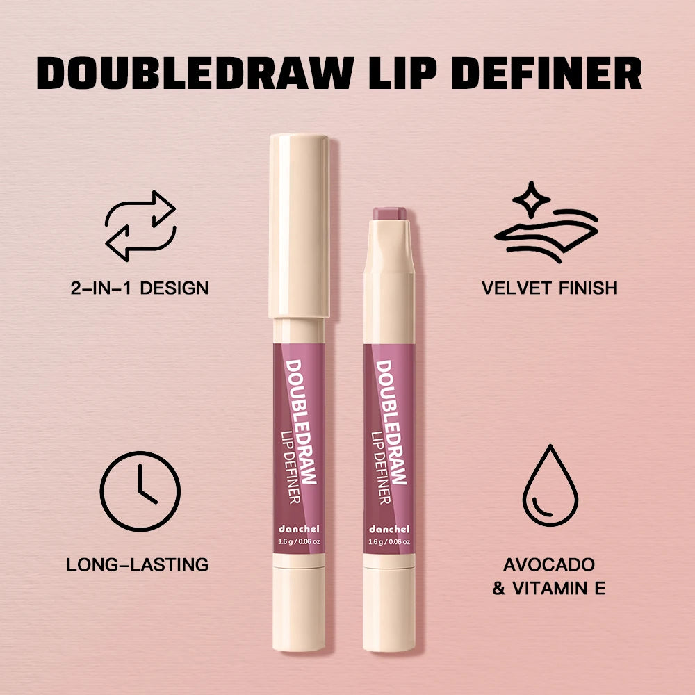 2-in-1 Matte Velvet Lip Liner and Hydrating Lip Gloss