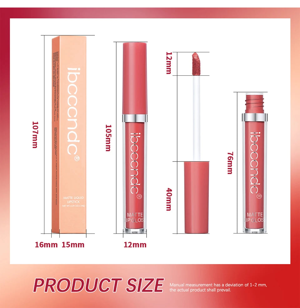 Waterproof Matte Liquid Lipstick Long-Lasting Lip Gloss - 20