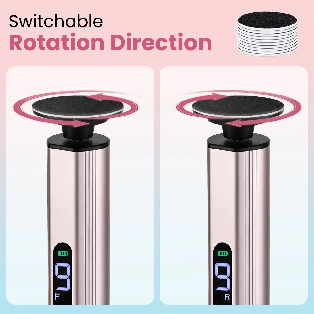 Electric Rechargeable Foot Callus Remover with 9 Speed Settings - 11