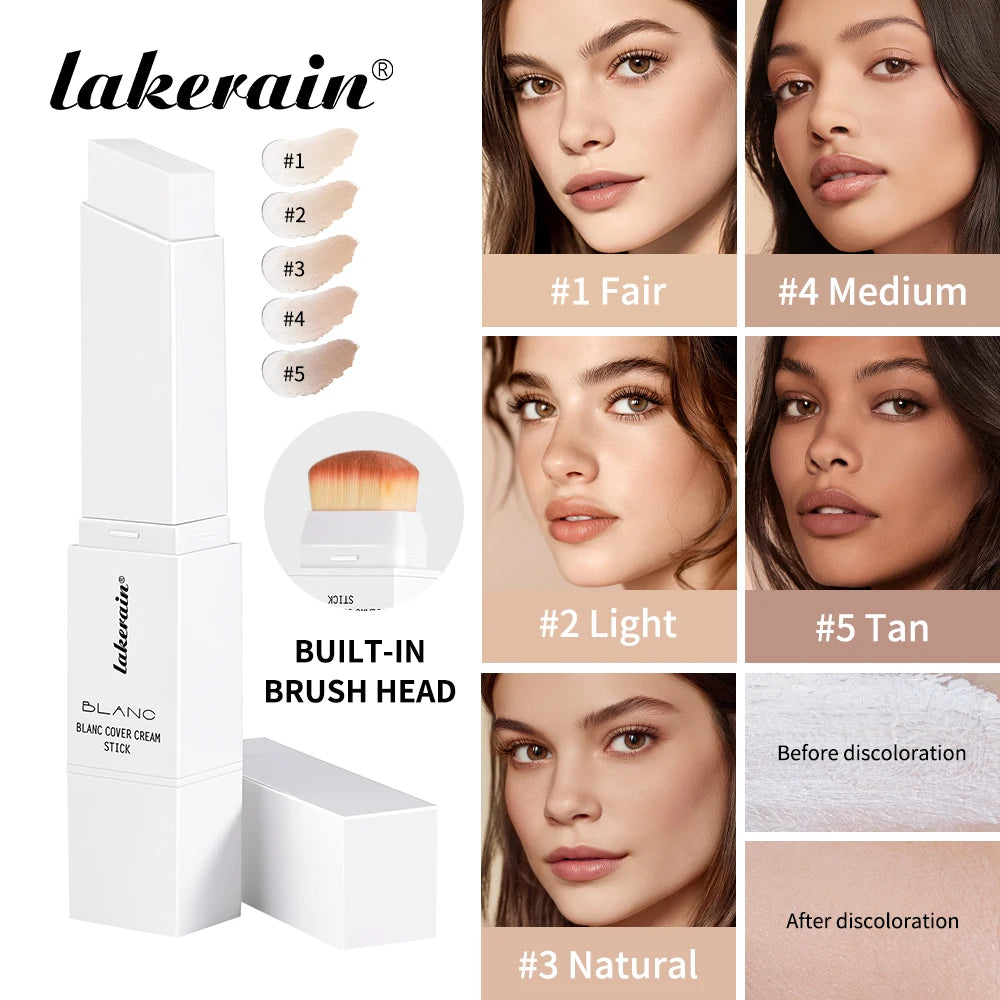 Dual-Ended Buildable Coverage Foundation and Concealer Stick