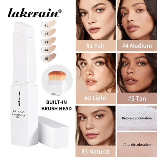 Dual-Ended Buildable Coverage Foundation and Concealer Stick