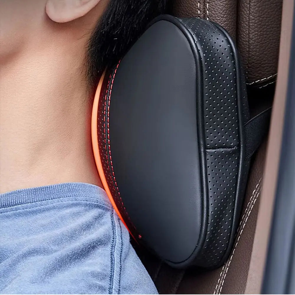 Adjustable Car Headrest Neck Support Pillow Set