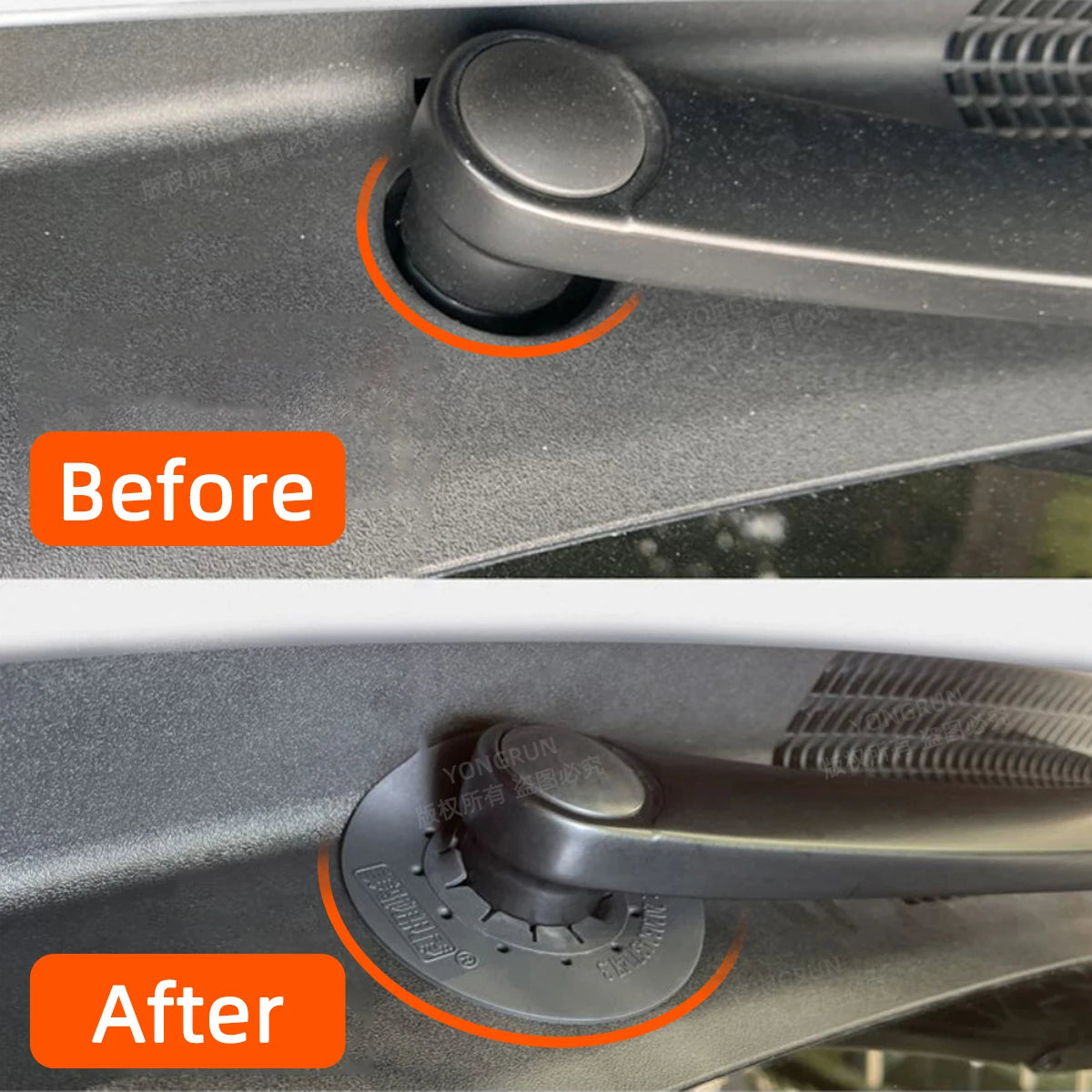 Silicone Car Windshield Wiper Arm Hole Protective Cover - 2