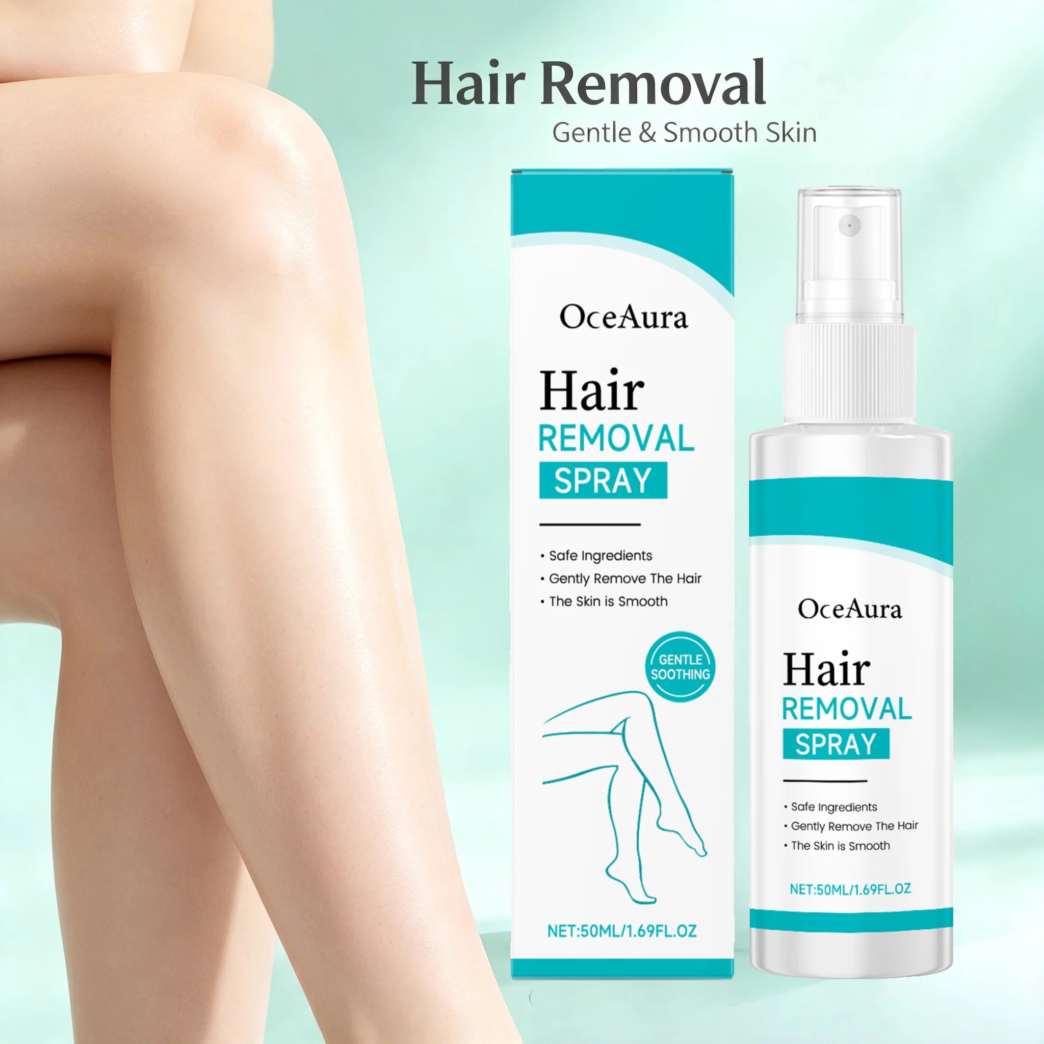 Painless Gentle Hair Removal Spray for Body and Underarms - 3