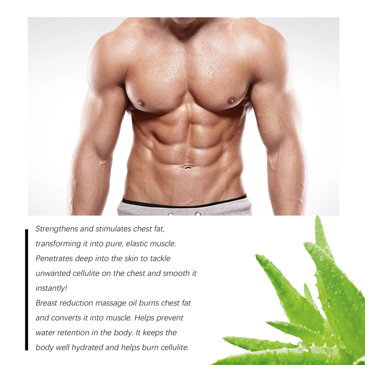 Gynecomastia Chest Tightening and Muscle Sculpting Spray