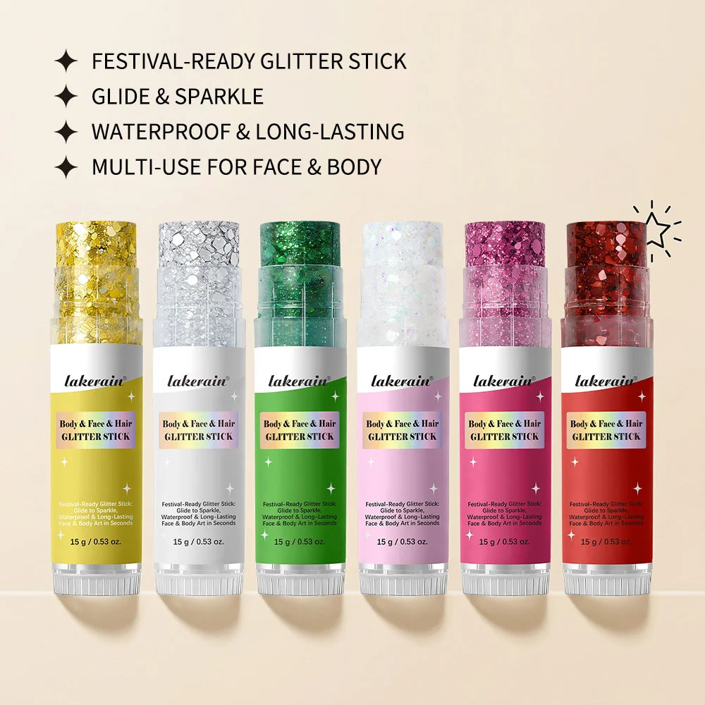 Waterproof Glitter Shimmer Stick for Face and Body - 3