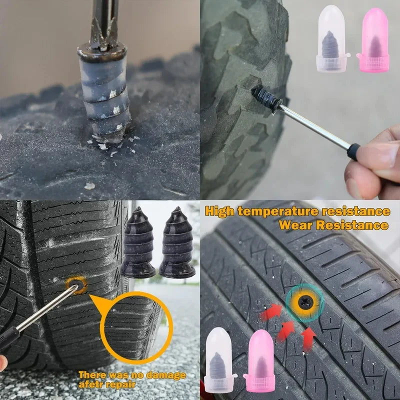 Self-Tapping Tire Puncture Repair Nail Kit