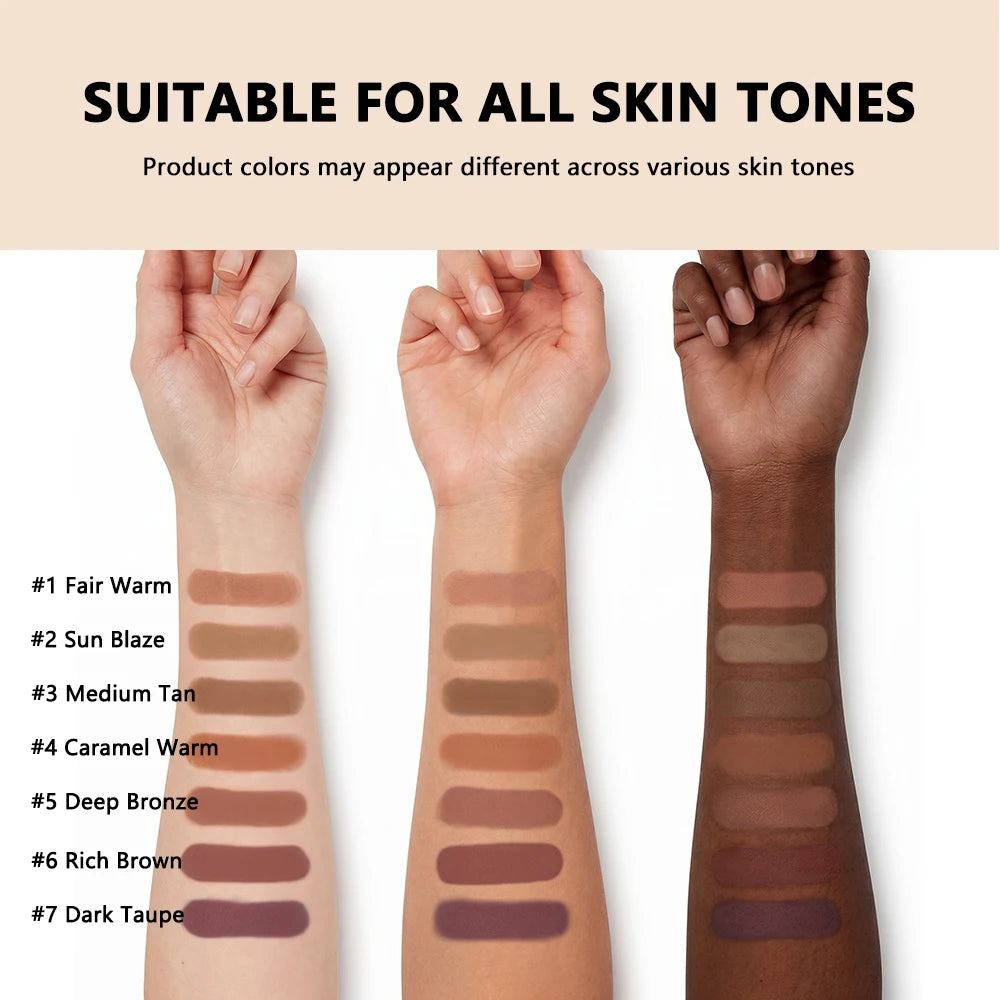 Soft Matte Bronzer Powder for Natural Contouring - 6
