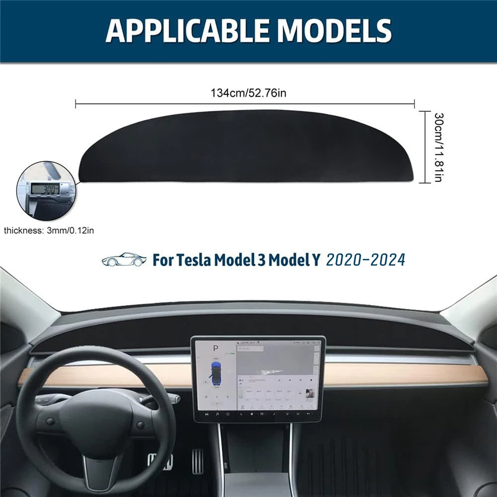 Anti-UV Dashboard Sunshade Cover for Tesla Model Y - 2