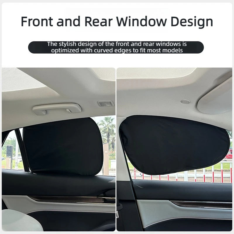 Foldable Electrostatic Car Window Sun Shade for UV Protection - 5