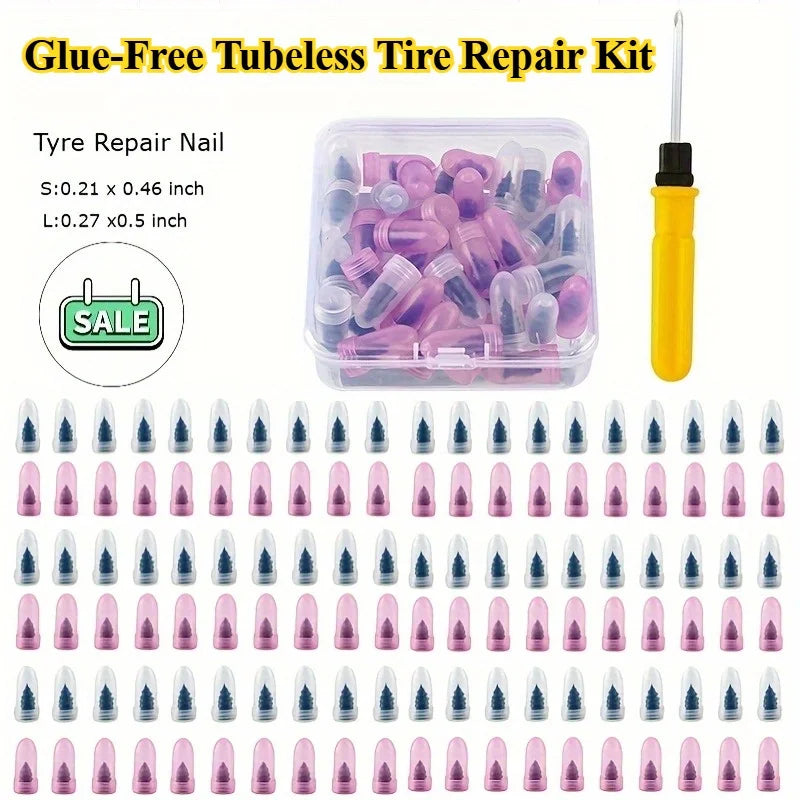 Quick-Fix Tubeless Tire Puncture Repair Kit - 1