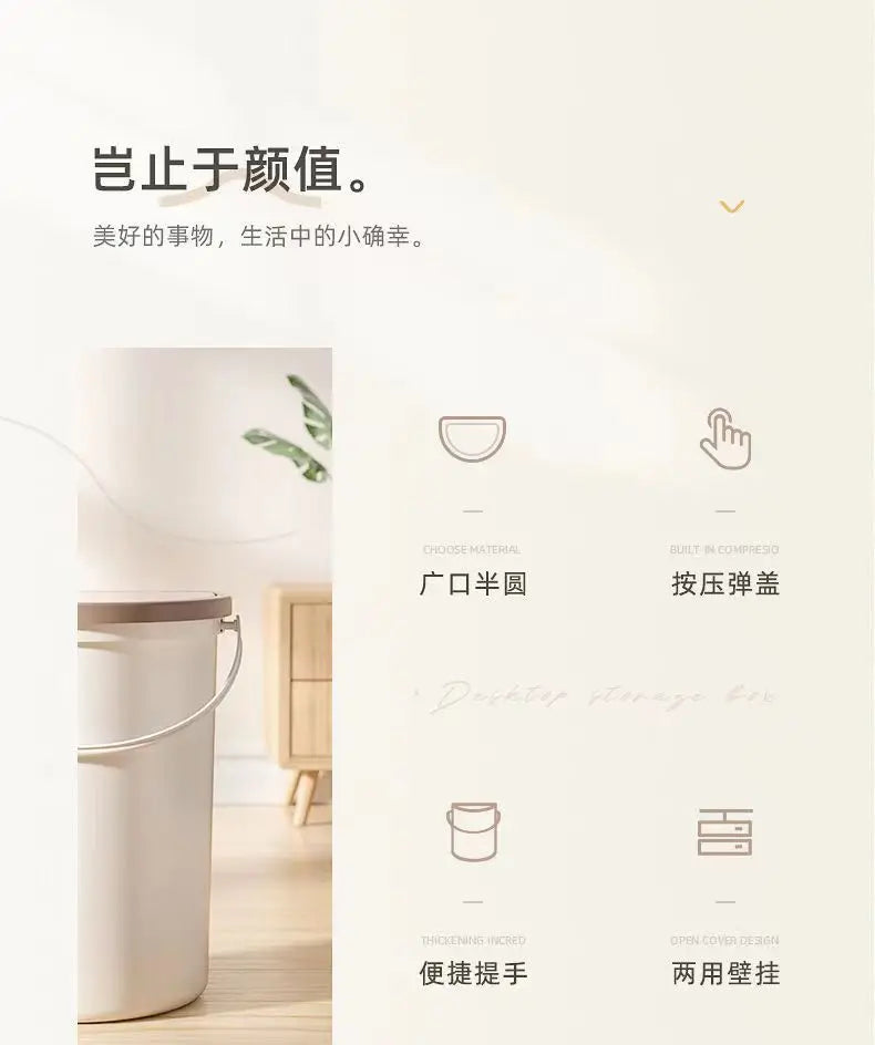 Wall-Mountable Trash Bin for RV, Camping, and Kitchen
