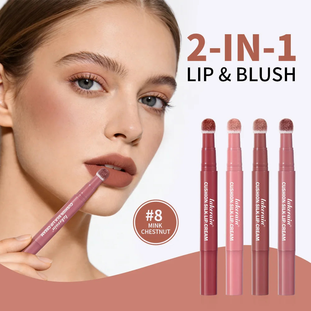 2-in-1 Matte Air Cushion Lip Cream and Blush - 1