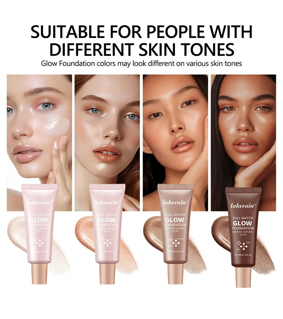 Liquid Glow Foundation and Highlighter Makeup Base - 8